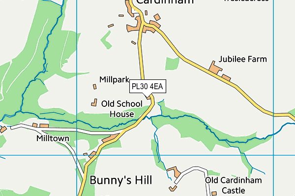 PL30 4EA map - OS VectorMap District (Ordnance Survey) PL30 4EA map - OS VectorMap District (Ordnance Survey)