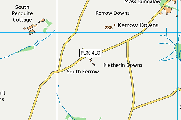 PL30 4LG map - OS VectorMap District (Ordnance Survey)