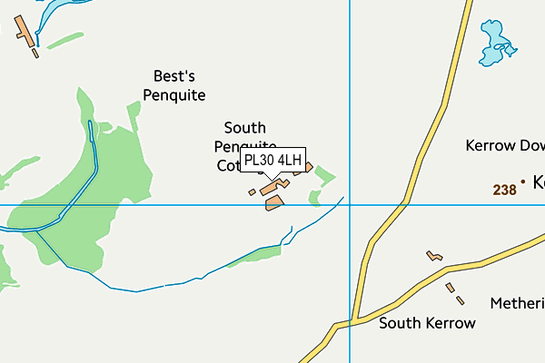 PL30 4LH map - OS VectorMap District (Ordnance Survey) PL30 4LH map - OS VectorMap District (Ordnance Survey)