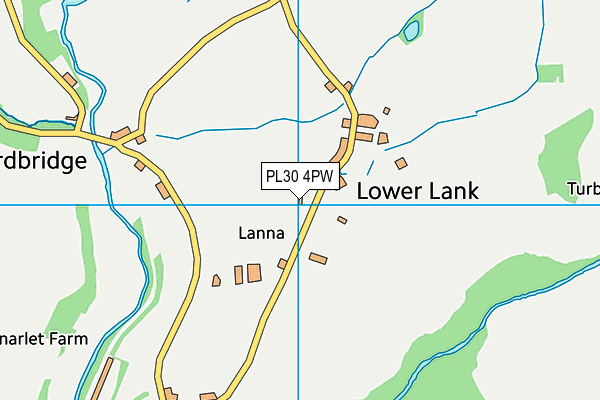 PL30 4PW map - OS VectorMap District (Ordnance Survey) PL30 4PW map - OS VectorMap District (Ordnance Survey)