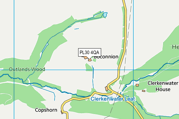 PL30 4QA map - OS VectorMap District (Ordnance Survey) PL30 4QA map - OS VectorMap District (Ordnance Survey)