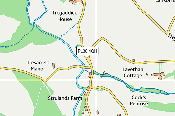PL30 4QH map - OS VectorMap District (Ordnance Survey) PL30 4QH map - OS VectorMap District (Ordnance Survey)