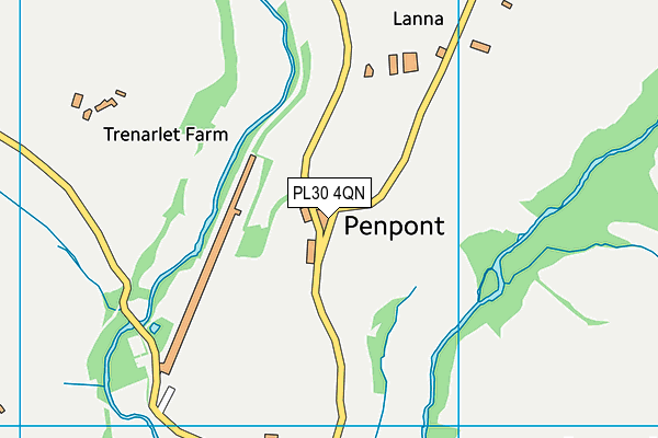 PL30 4QN map - OS VectorMap District (Ordnance Survey) PL30 4QN map - OS VectorMap District (Ordnance Survey)