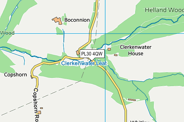 PL30 4QW map - OS VectorMap District (Ordnance Survey) PL30 4QW map - OS VectorMap District (Ordnance Survey)
