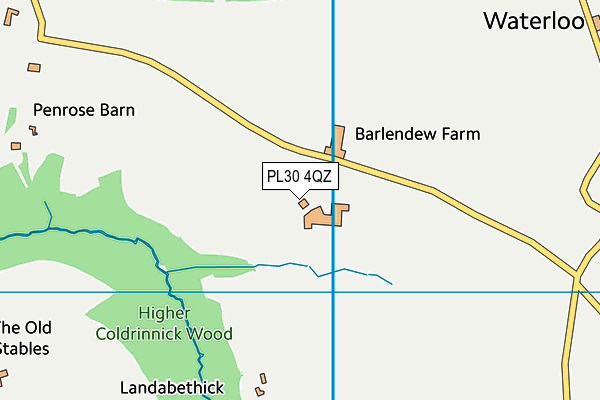 PL30 4QZ map - OS VectorMap District (Ordnance Survey) PL30 4QZ map - OS VectorMap District (Ordnance Survey)