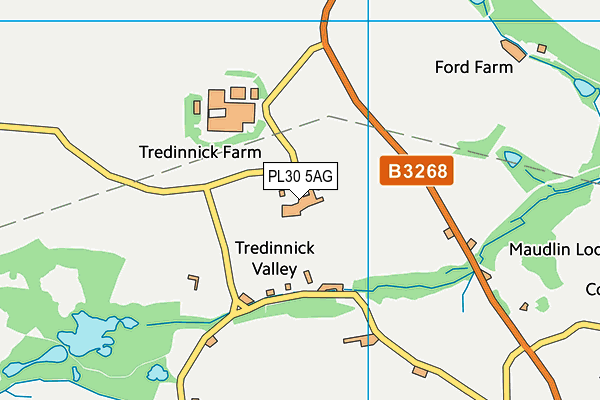 PL30 5AG map - OS VectorMap District (Ordnance Survey) PL30 5AG map - OS VectorMap District (Ordnance Survey)