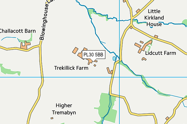 PL30 5BB map - OS VectorMap District (Ordnance Survey) PL30 5BB map - OS VectorMap District (Ordnance Survey)