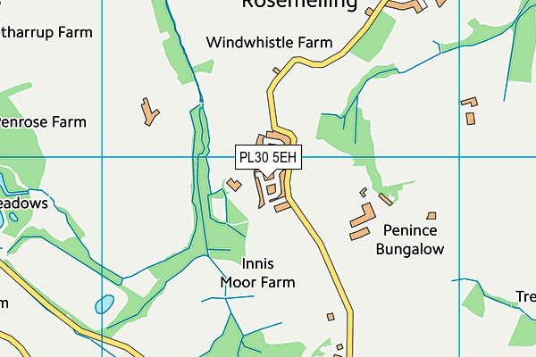 PL30 5EH map - OS VectorMap District (Ordnance Survey) PL30 5EH map - OS VectorMap District (Ordnance Survey)