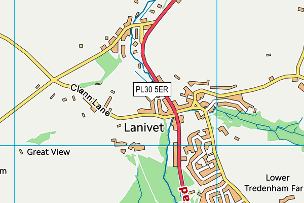 PL30 5ER map - OS VectorMap District (Ordnance Survey) PL30 5ER map - OS VectorMap District (Ordnance Survey)