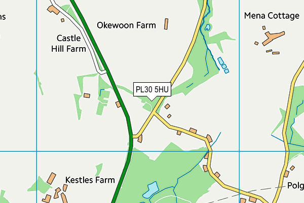 PL30 5HU map - OS VectorMap District (Ordnance Survey) PL30 5HU map - OS VectorMap District (Ordnance Survey)