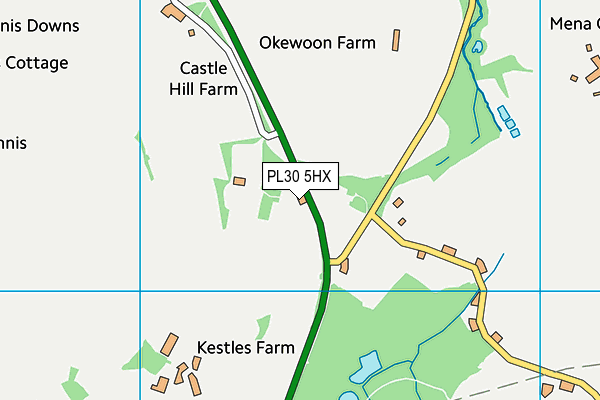 PL30 5HX map - OS VectorMap District (Ordnance Survey) PL30 5HX map - OS VectorMap District (Ordnance Survey)
