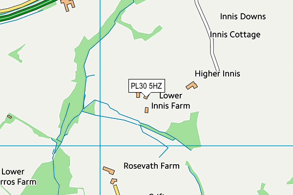 PL30 5HZ map - OS VectorMap District (Ordnance Survey) PL30 5HZ map - OS VectorMap District (Ordnance Survey)