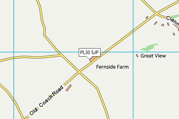 PL30 5JP map - OS VectorMap District (Ordnance Survey) PL30 5JP map - OS VectorMap District (Ordnance Survey)