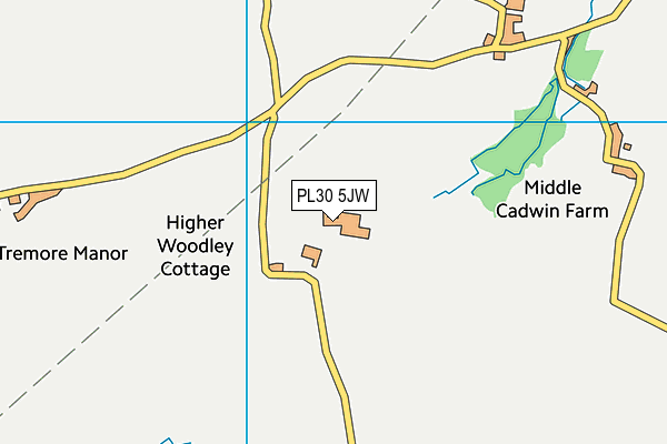 PL30 5JW map - OS VectorMap District (Ordnance Survey) PL30 5JW map - OS VectorMap District (Ordnance Survey)