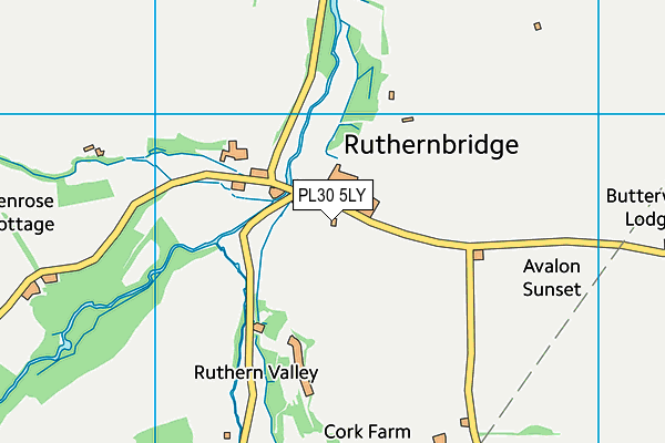 PL30 5LY map - OS VectorMap District (Ordnance Survey) PL30 5LY map - OS VectorMap District (Ordnance Survey)