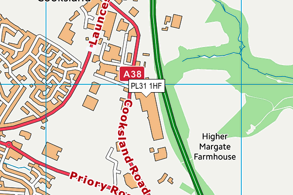 PL31 1HF map - OS VectorMap District (Ordnance Survey) PL31 1HF map - OS VectorMap District (Ordnance Survey)