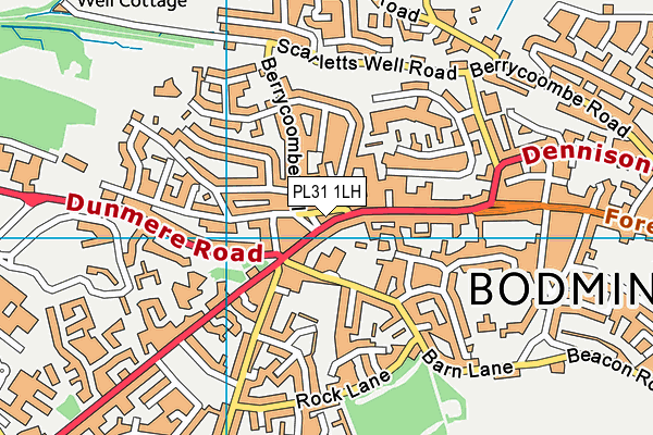 PL31 1LH map - OS VectorMap District (Ordnance Survey) PL31 1LH map - OS VectorMap District (Ordnance Survey)
