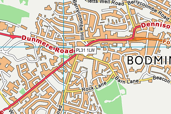 PL31 1LW map - OS VectorMap District (Ordnance Survey) PL31 1LW map - OS VectorMap District (Ordnance Survey)