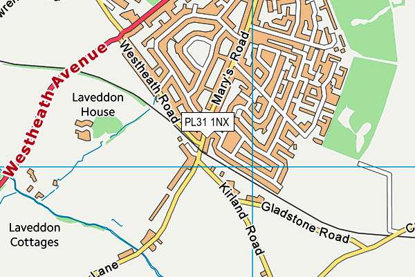 PL31 1NX map - OS VectorMap District (Ordnance Survey) PL31 1NX map - OS VectorMap District (Ordnance Survey)