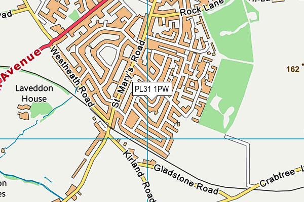 PL31 1PW map - OS VectorMap District (Ordnance Survey) PL31 1PW map - OS VectorMap District (Ordnance Survey)