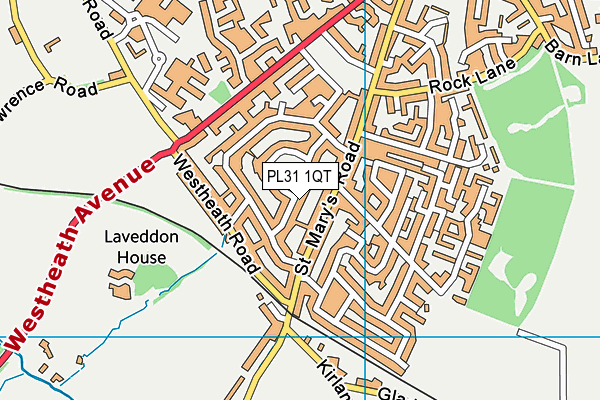 PL31 1QT map - OS VectorMap District (Ordnance Survey) PL31 1QT map - OS VectorMap District (Ordnance Survey)