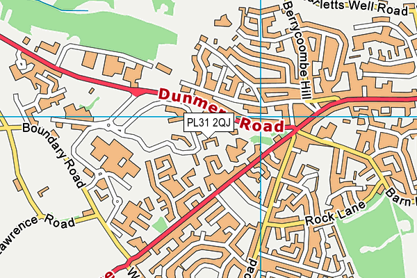 PL31 2QJ map - OS VectorMap District (Ordnance Survey) PL31 2QJ map - OS VectorMap District (Ordnance Survey)