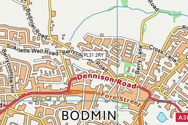 PL31 2RY map - OS VectorMap District (Ordnance Survey) PL31 2RY map - OS VectorMap District (Ordnance Survey)