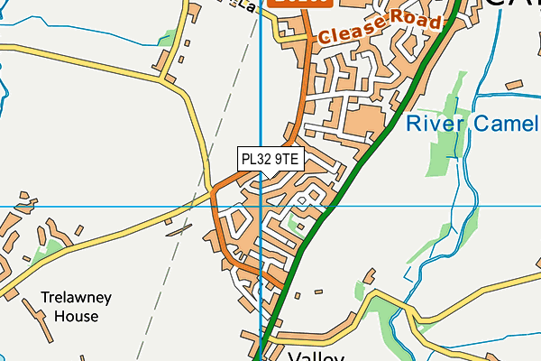PL32 9TE map - OS VectorMap District (Ordnance Survey) PL32 9TE map - OS VectorMap District (Ordnance Survey)
