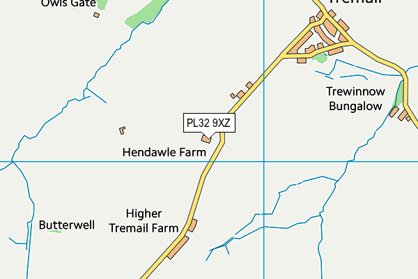 PL32 9XZ map - OS VectorMap District (Ordnance Survey) PL32 9XZ map - OS VectorMap District (Ordnance Survey)