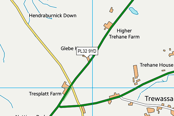 PL32 9YD map - OS VectorMap District (Ordnance Survey) PL32 9YD map - OS VectorMap District (Ordnance Survey)