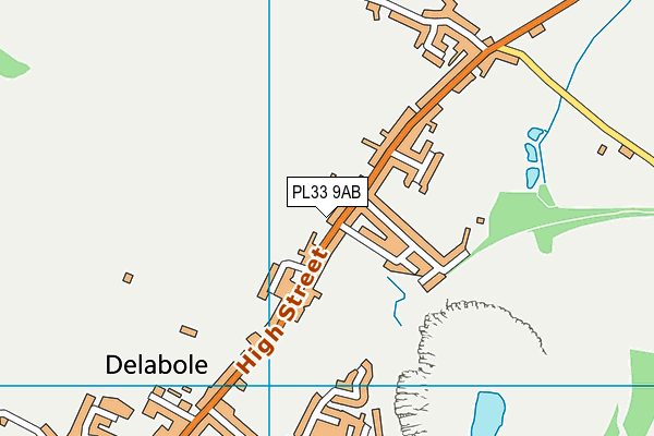 PL33 9AB map - OS VectorMap District (Ordnance Survey) PL33 9AB map - OS VectorMap District (Ordnance Survey)