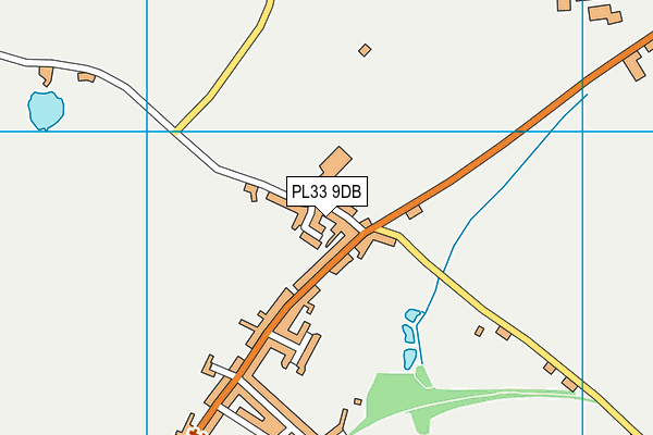 PL33 9DB map - OS VectorMap District (Ordnance Survey) PL33 9DB map - OS VectorMap District (Ordnance Survey)