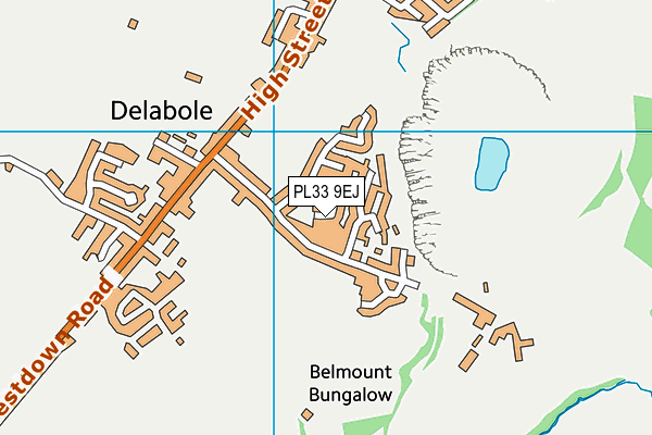 PL33 9EJ map - OS VectorMap District (Ordnance Survey) PL33 9EJ map - OS VectorMap District (Ordnance Survey)