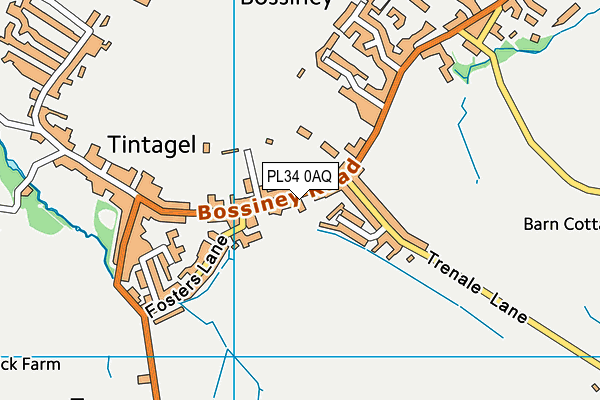 PL34 0AQ map - OS VectorMap District (Ordnance Survey) PL34 0AQ map - OS VectorMap District (Ordnance Survey)