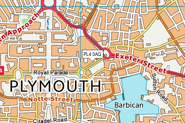 PL4 0AQ map - OS VectorMap District (Ordnance Survey) PL4 0AQ map - OS VectorMap District (Ordnance Survey)