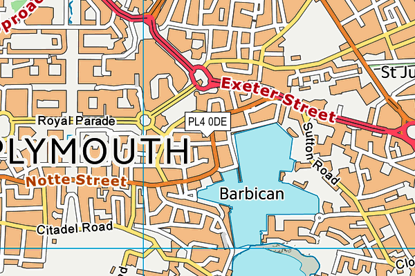 PL4 0DE map - OS VectorMap District (Ordnance Survey) PL4 0DE map - OS VectorMap District (Ordnance Survey)