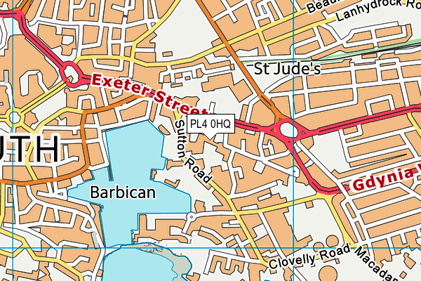 PL4 0HQ map - OS VectorMap District (Ordnance Survey) PL4 0HQ map - OS VectorMap District (Ordnance Survey)