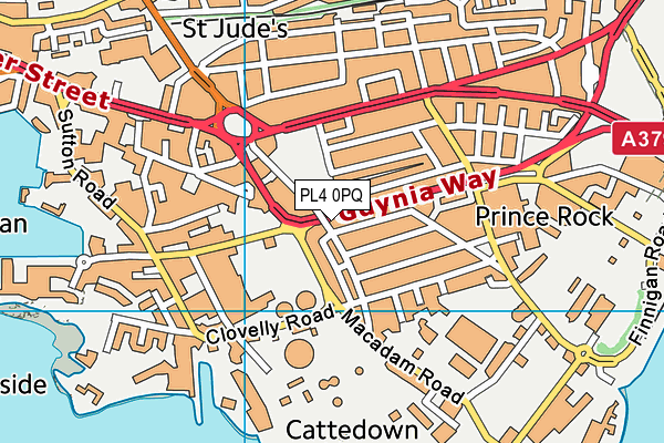 PL4 0PQ map - OS VectorMap District (Ordnance Survey) PL4 0PQ map - OS VectorMap District (Ordnance Survey)