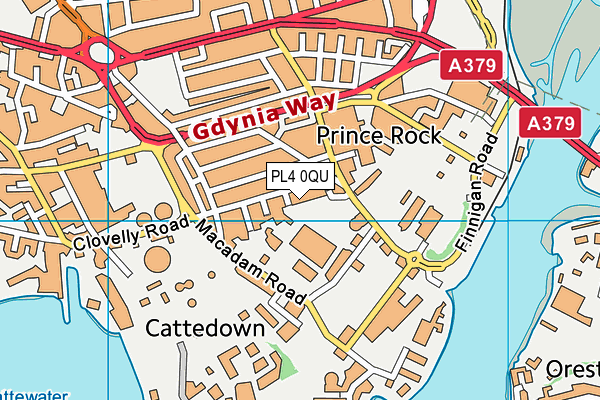 PL4 0QU map - OS VectorMap District (Ordnance Survey) PL4 0QU map - OS VectorMap District (Ordnance Survey)