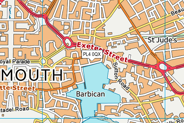 PL4 0QX map - OS VectorMap District (Ordnance Survey) PL4 0QX map - OS VectorMap District (Ordnance Survey)