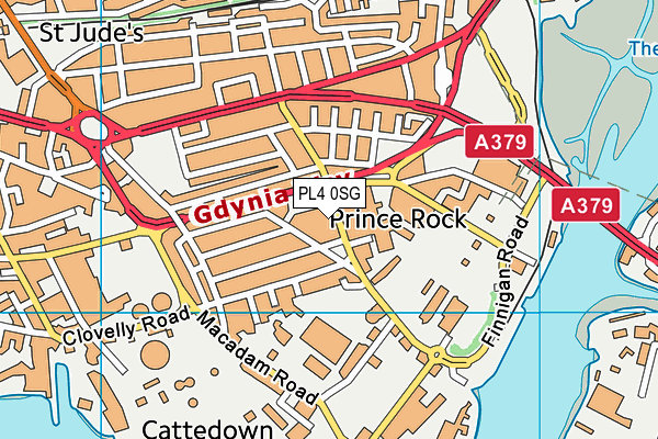 PL4 0SG map - OS VectorMap District (Ordnance Survey) PL4 0SG map - OS VectorMap District (Ordnance Survey)