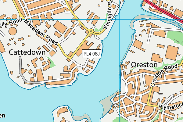 PL4 0SJ map - OS VectorMap District (Ordnance Survey) PL4 0SJ map - OS VectorMap District (Ordnance Survey)