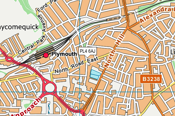 PL4 6AJ map - OS VectorMap District (Ordnance Survey) PL4 6AJ map - OS VectorMap District (Ordnance Survey)