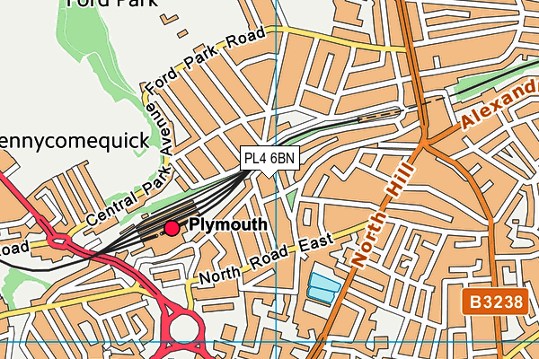 PL4 6BN map - OS VectorMap District (Ordnance Survey) PL4 6BN map - OS VectorMap District (Ordnance Survey)