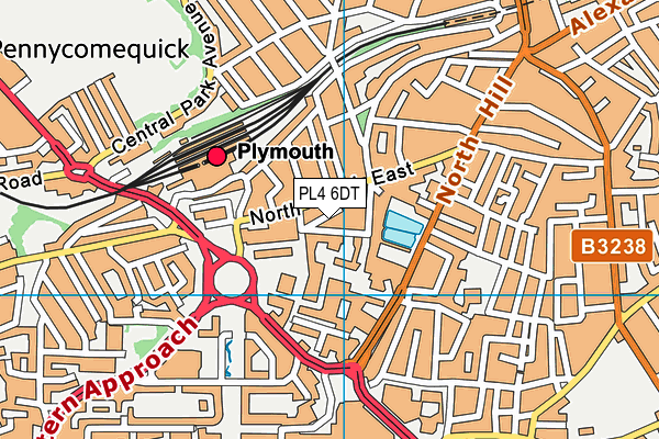 PL4 6DT map - OS VectorMap District (Ordnance Survey) PL4 6DT map - OS VectorMap District (Ordnance Survey)