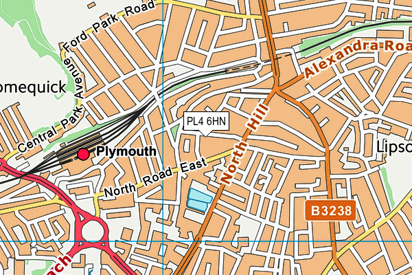 PL4 6HN map - OS VectorMap District (Ordnance Survey) PL4 6HN map - OS VectorMap District (Ordnance Survey)