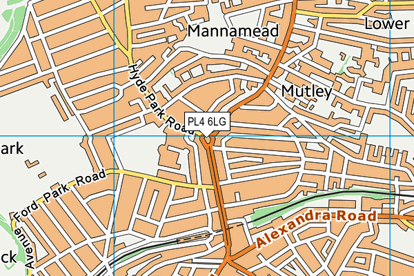 PL4 6LG map - OS VectorMap District (Ordnance Survey) PL4 6LG map - OS VectorMap District (Ordnance Survey)