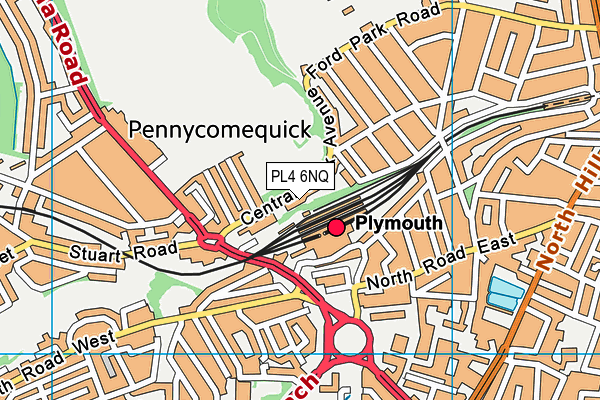PL4 6NQ map - OS VectorMap District (Ordnance Survey) PL4 6NQ map - OS VectorMap District (Ordnance Survey)