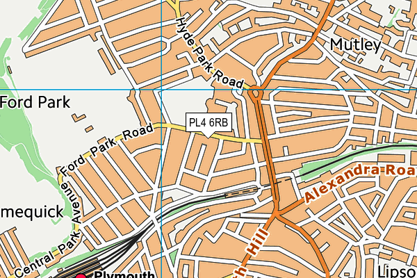 PL4 6RB map - OS VectorMap District (Ordnance Survey) PL4 6RB map - OS VectorMap District (Ordnance Survey)