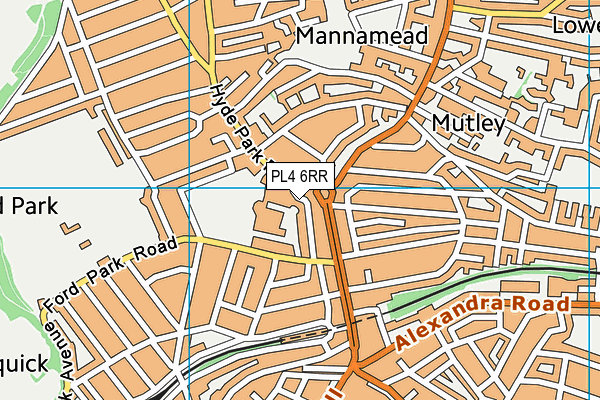 PL4 6RR map - OS VectorMap District (Ordnance Survey) PL4 6RR map - OS VectorMap District (Ordnance Survey)